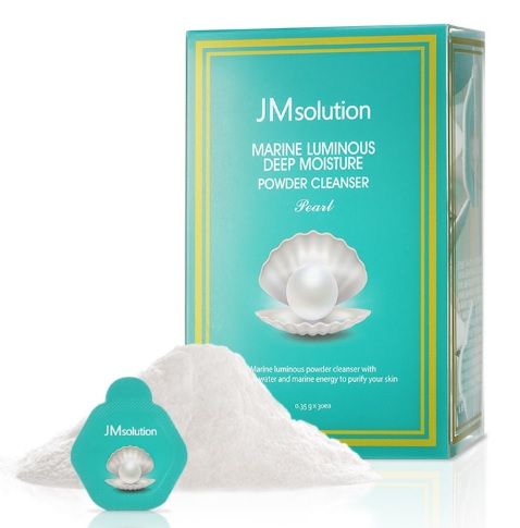 Энзимная пудра с жемчугом JMSolution Marine Luminous Pearl Deep Moisture Powder Cleanser Pearl