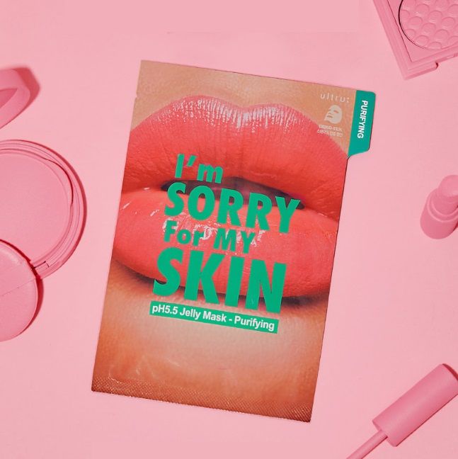 Маска с черным углем I’m Sorry For My Skin pH5.5 Jelly Mask-Purifying (Lips)