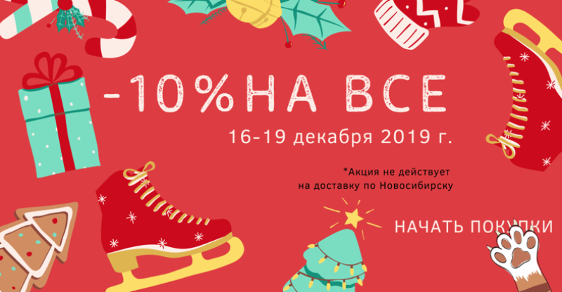 Новогодняя распродажа - 10% на все